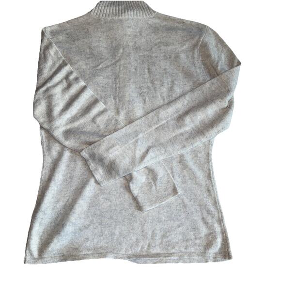 Harley Davidson Sweater Womens 2XL Wool Blend Sparkle Logo Quarter Zip Gray - Picture 7 of 10